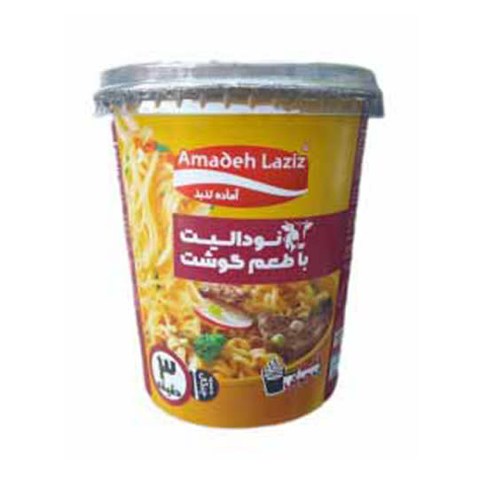 نودل گوشت لیوانی آماده لذیذ
