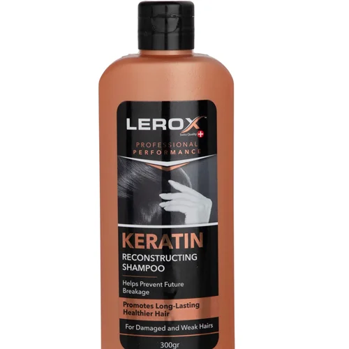 شامپو مو لروکس مدل Keratin حجم 300 میلی لیتر