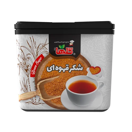 شکرقهوه ای 220گرم قوطی پلاستیکی
