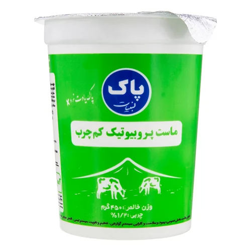 ماست پروبیوتیک کم چرب پاک