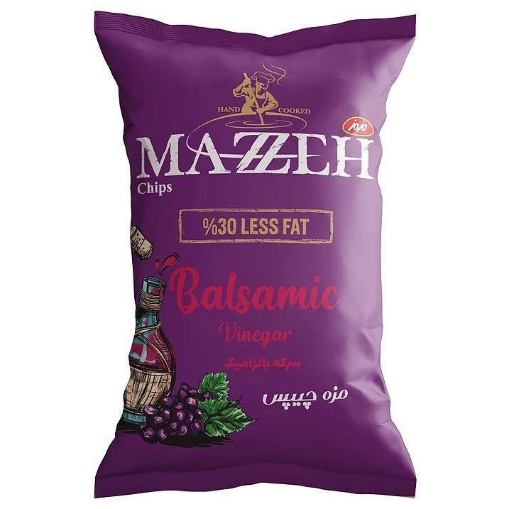 مزه چیپس سرکه بالزامیک مزمز (65گرم)