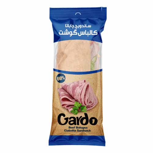 ساندویچ سرد چاباتا گاردو کالباس گوشت