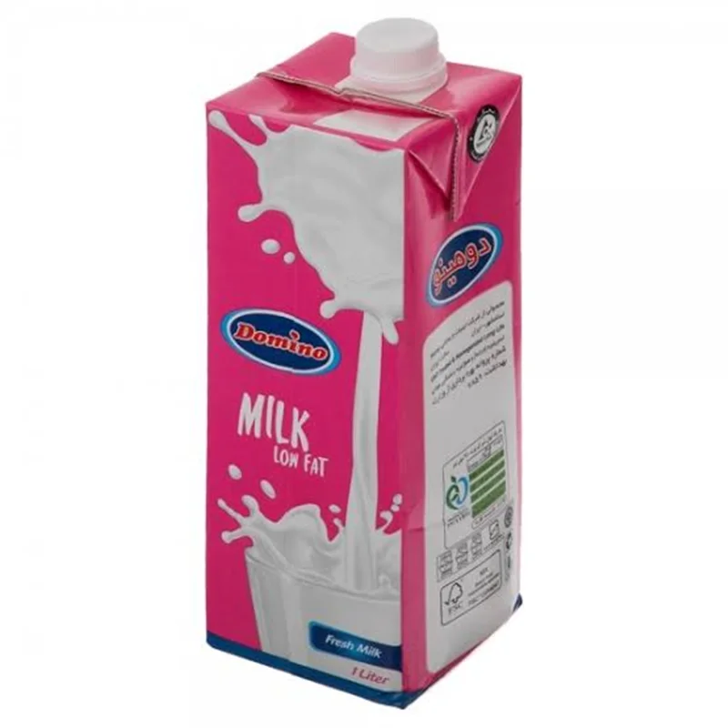 شیر پاکتی کم چرب دومینو