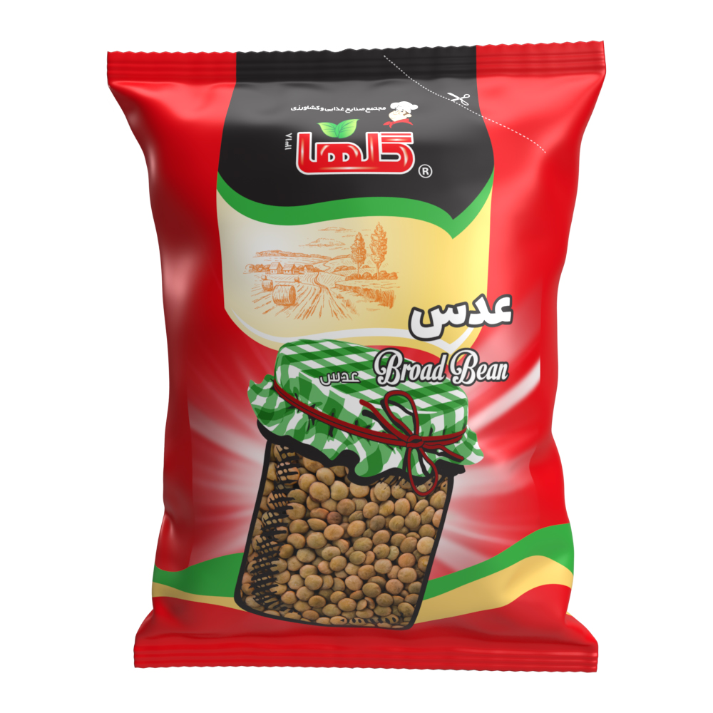 عدس سلفون 400گرمی گلها
