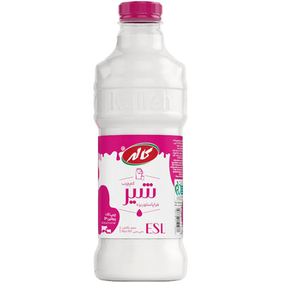 شیر بطری کم چرب کاله 955میلی