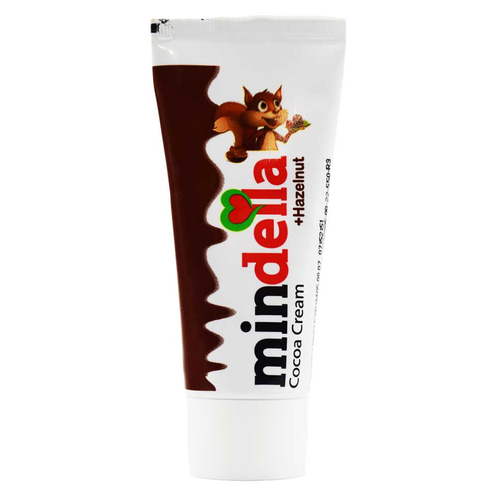 کرم کاکائو فندقی تیوپی میندلا Mindella وزن 30 گرم