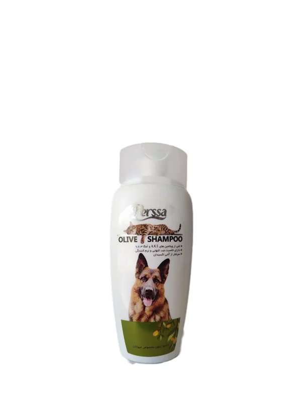 شامپو سگ و گربه زیتون پرسا (perssa) حجم 250 سی سی  Perssa olive dog and cat shampoo, volume250 cc