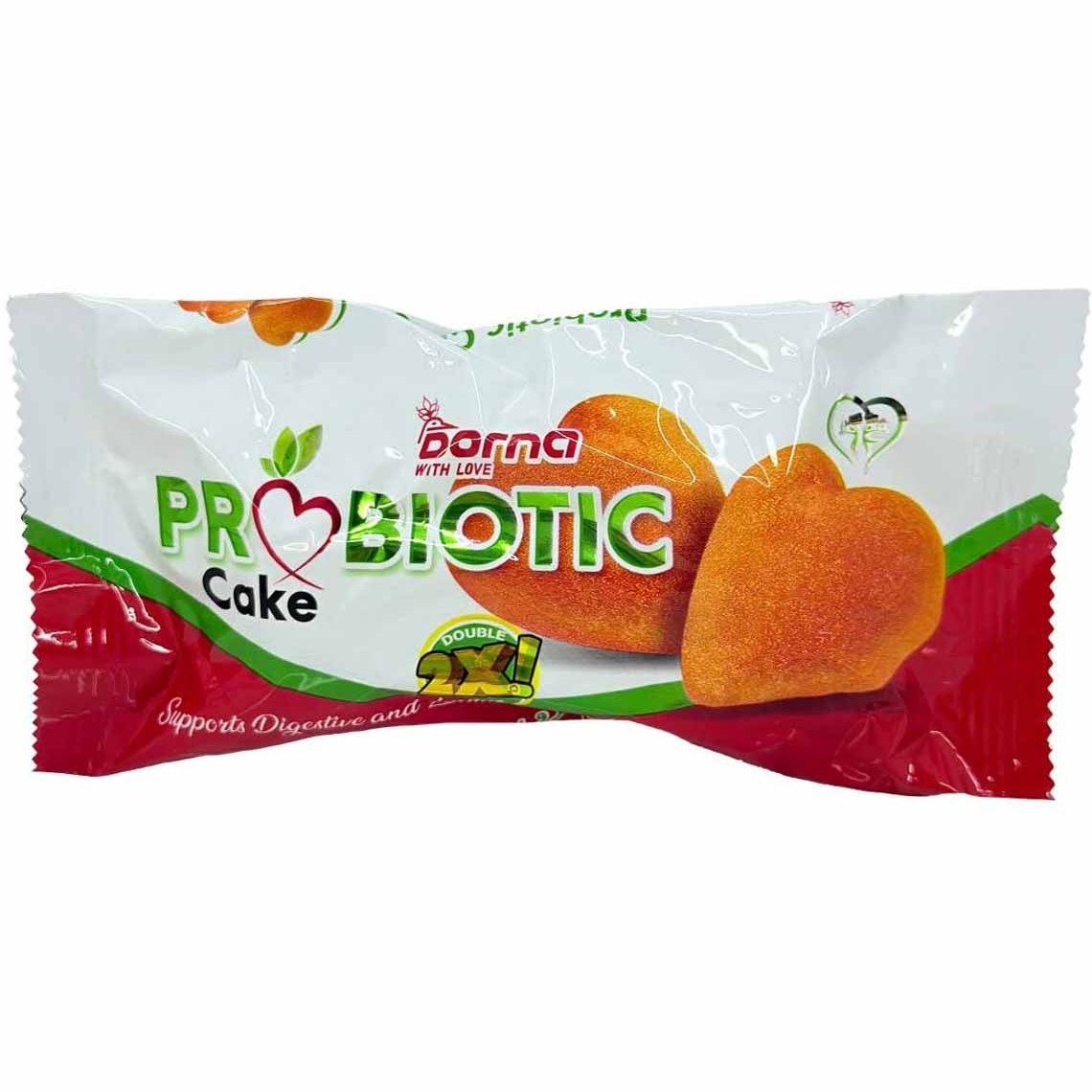 کیک قلبی پروبیوتیک روغنی دوقلو درنا 70 گرم