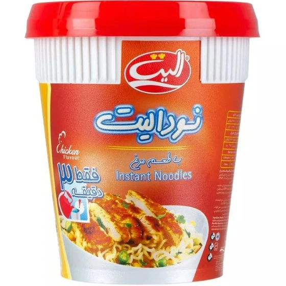 نودل مرغ لیوانی الیت